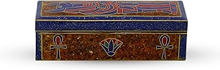 Egyptian jewelry box inlaid with mother of pearl