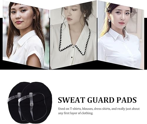 Miniatura 6 de Almohadillas protectoras para el sudor de las axilas, almohadilla absorbente para las axilas, protector de vestido, reutilizable, de algodón,