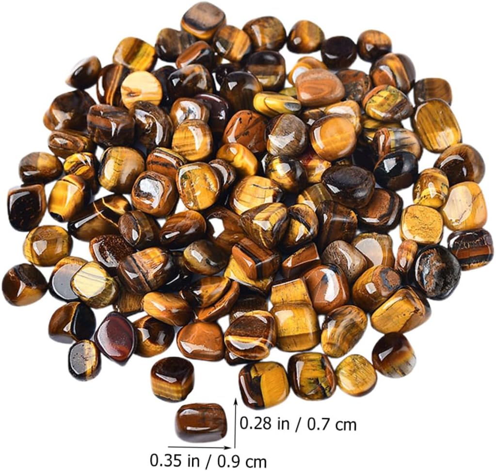 Eye Stone Aquarium Gravel 7-9mm Natural Fish Rocks Decorative Stones 2lb for Aquarium and Terrarium Landscaping