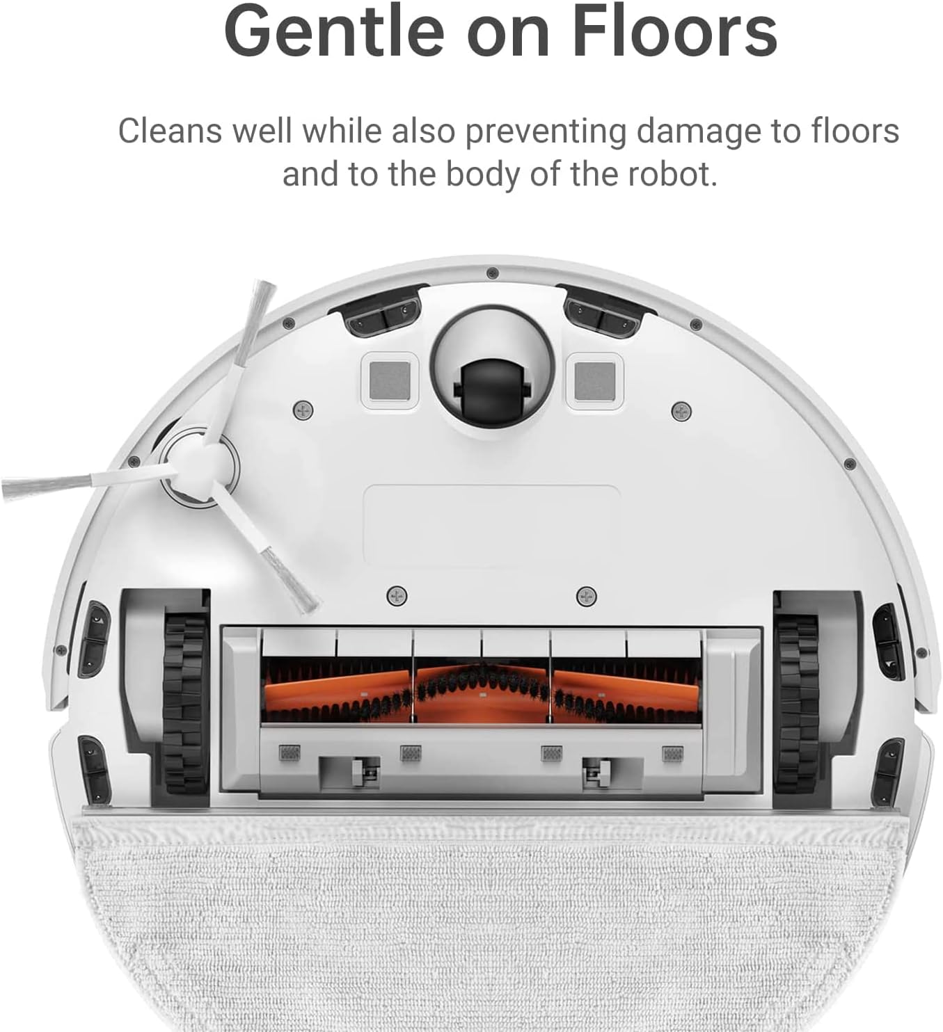 Accessories Kit for Dreame D9 Vacuum Cleaner Replacement Parts, Include 1 Main Brush, 6 Side Brush, 4 Filters, 4 Mop Pad Cloth