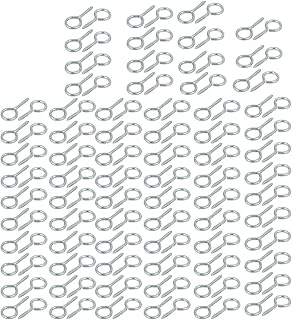 Aexit 6.8mm Inner Home Hardware Dia 22mm Length Zinc Plated Self-Tapping Eye Screw Hook 150pcs Model:64as102qo480