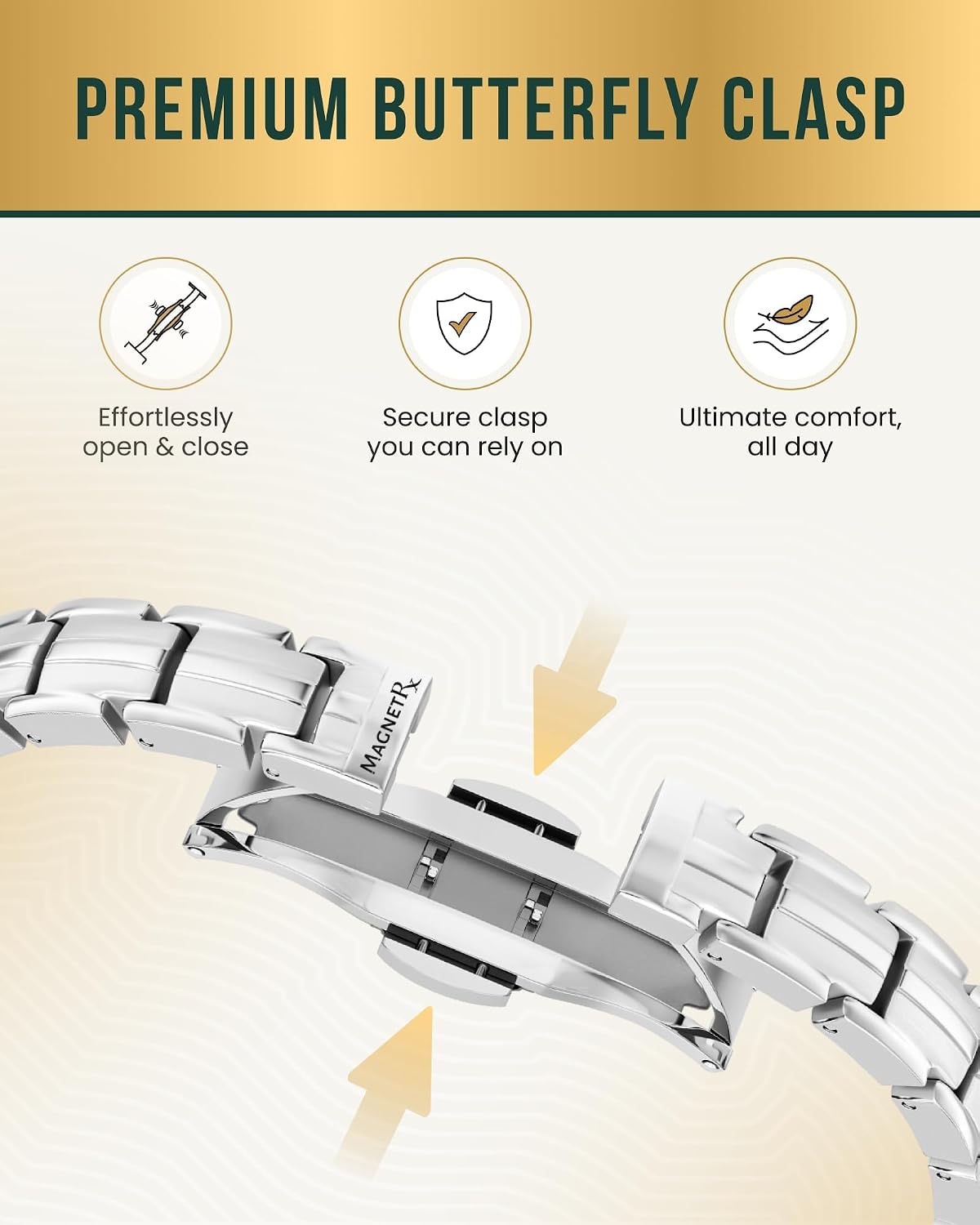 MagnetRX® Magnetic Bracelets for Women - EllipseMAX 5X Strength 5,000 Gauss Magnets - Designed in USA & PATENT PENDING - Premium Titanium Womens Magnetic Bracelet & Adjustable... - Image 5
