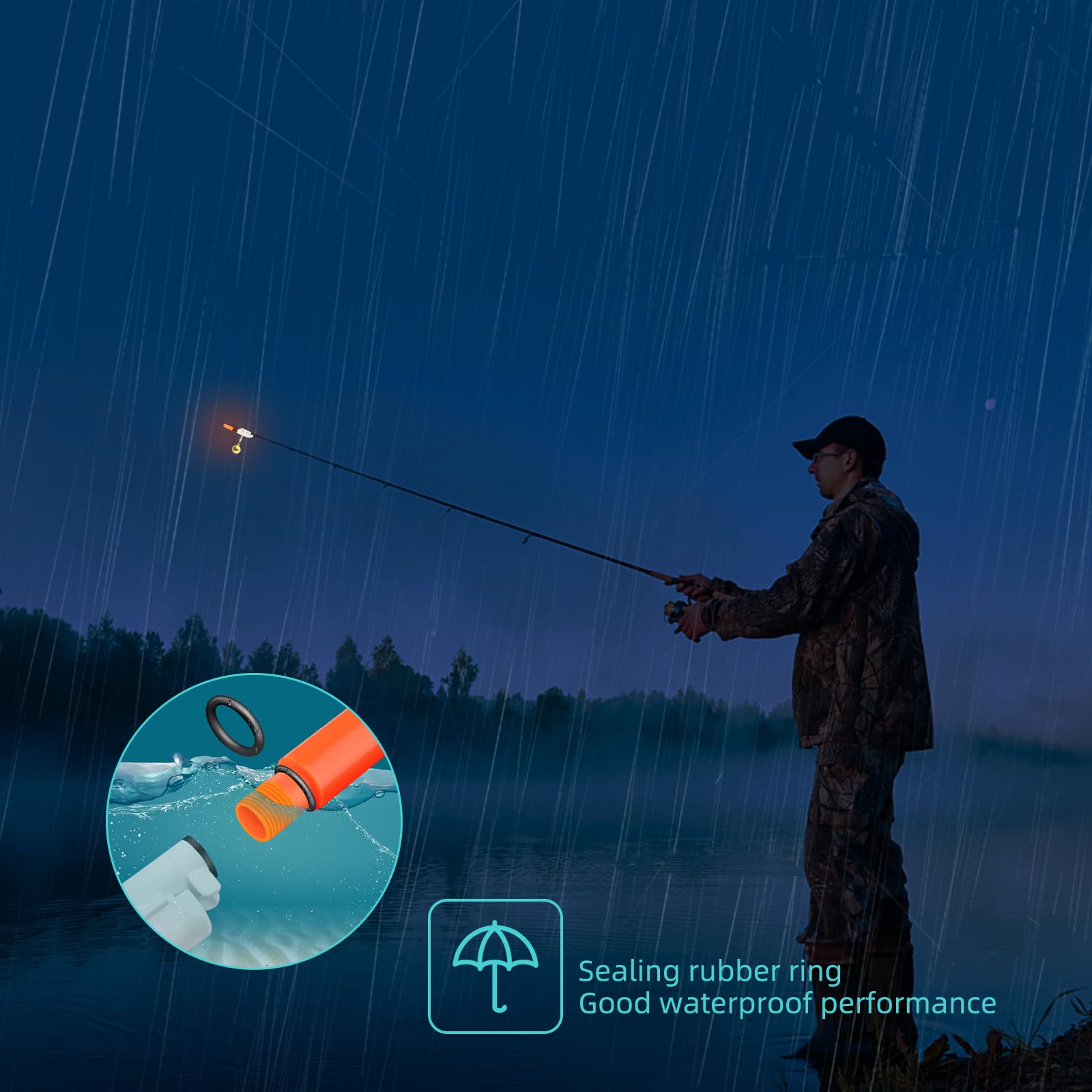 Accessoire Pêche Nuit Bâtons Lumineux Pour Canne à Pêche - Lot De