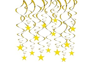 BEISHIDA Gold Hanging Decorations: Glimmering Swirls for Unforgettable Celebrations