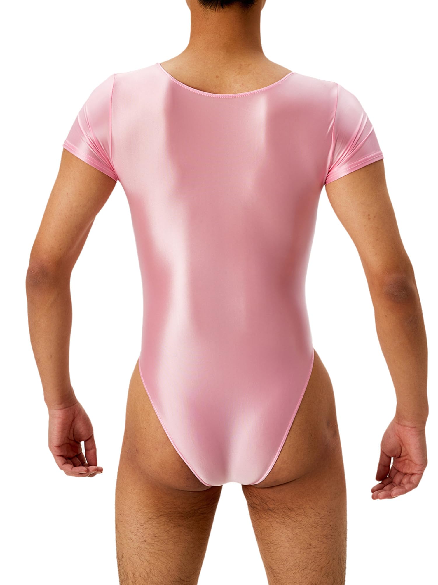 ♡【7着おまとめ】⑭ピンク レオタード衣装 ハイウエストタイプ 110～120♡ Amazon | IEFIEL メンズ セクシー ハイレグ レオタード tバック