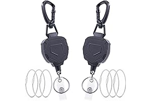 2 Pack Retractable Keychain Heavy Duty