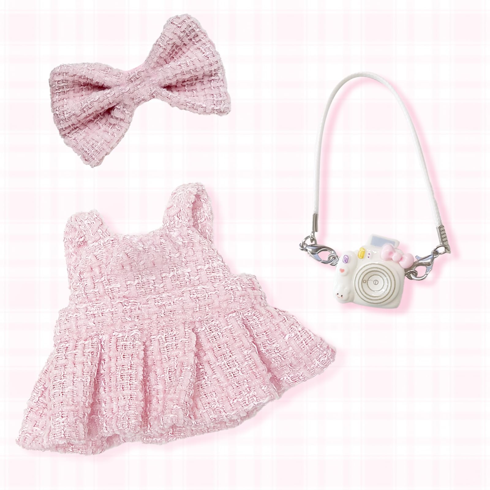 3 Set Puppenbekleidung 17cm Kompatibel mit labubu Kleidung Süße Puppenkleidung(Puppen sind Nicht im Lieferumfang enthalten
