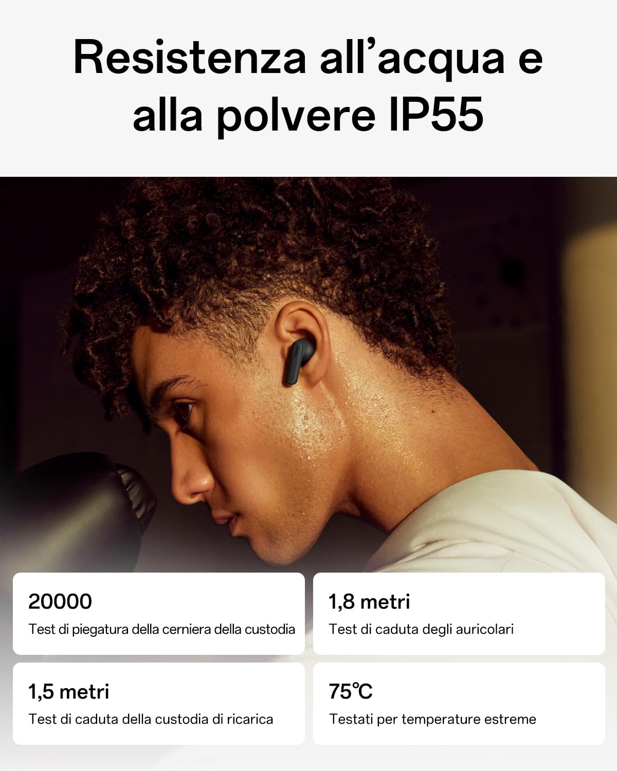 OPPO Enco Buds3 Pro Auricolari true wireless, autonomia della batteria di 54 ore, driver dinamico da 12,4 mm, Bluetooth 5.4, comandi touch, IP55, Graphite Grey