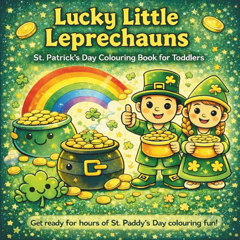 Lucky Little Leprechauns: St Patrick’s Day Colouring Book for kids