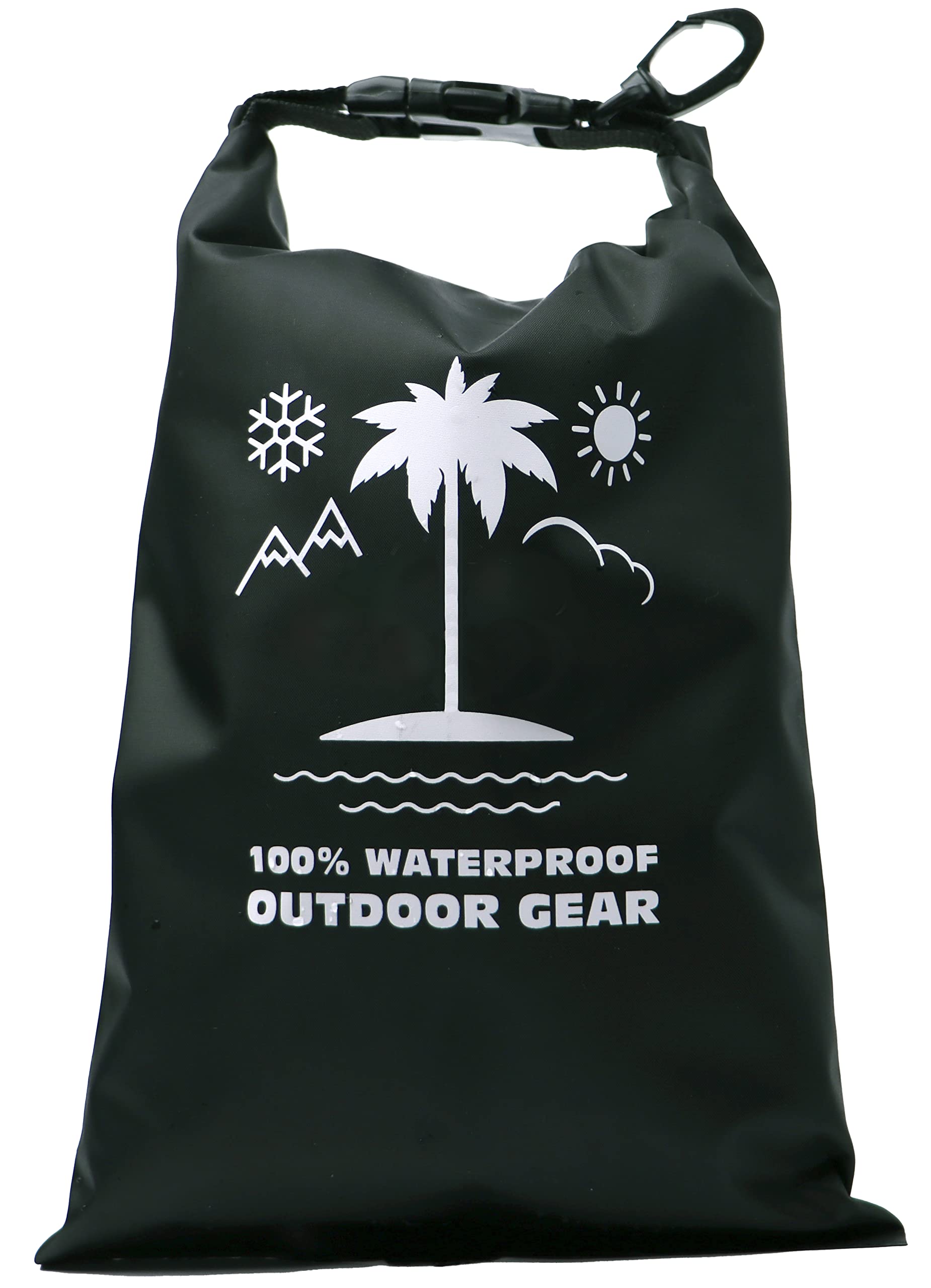 Divchi Black Boat Dry Bags - Waterproof Dry Bag For Drifting Boating Kayaking Fishing Rafting Camping Canoeing Surfing Swimming Beach