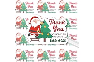 Whaline Christmas Thank You Stickers: Expressing Gratitude with Festive Flair