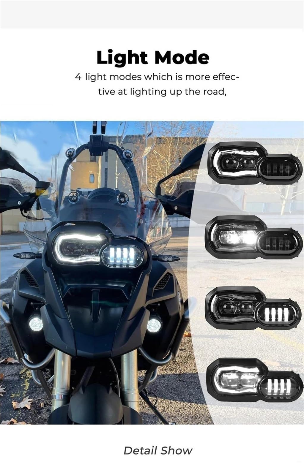 Motorrad Scheinwerfer satz Für BMW F800R 2008–2018 Motorrad-LED-Scheinwerfer Komplette Montage