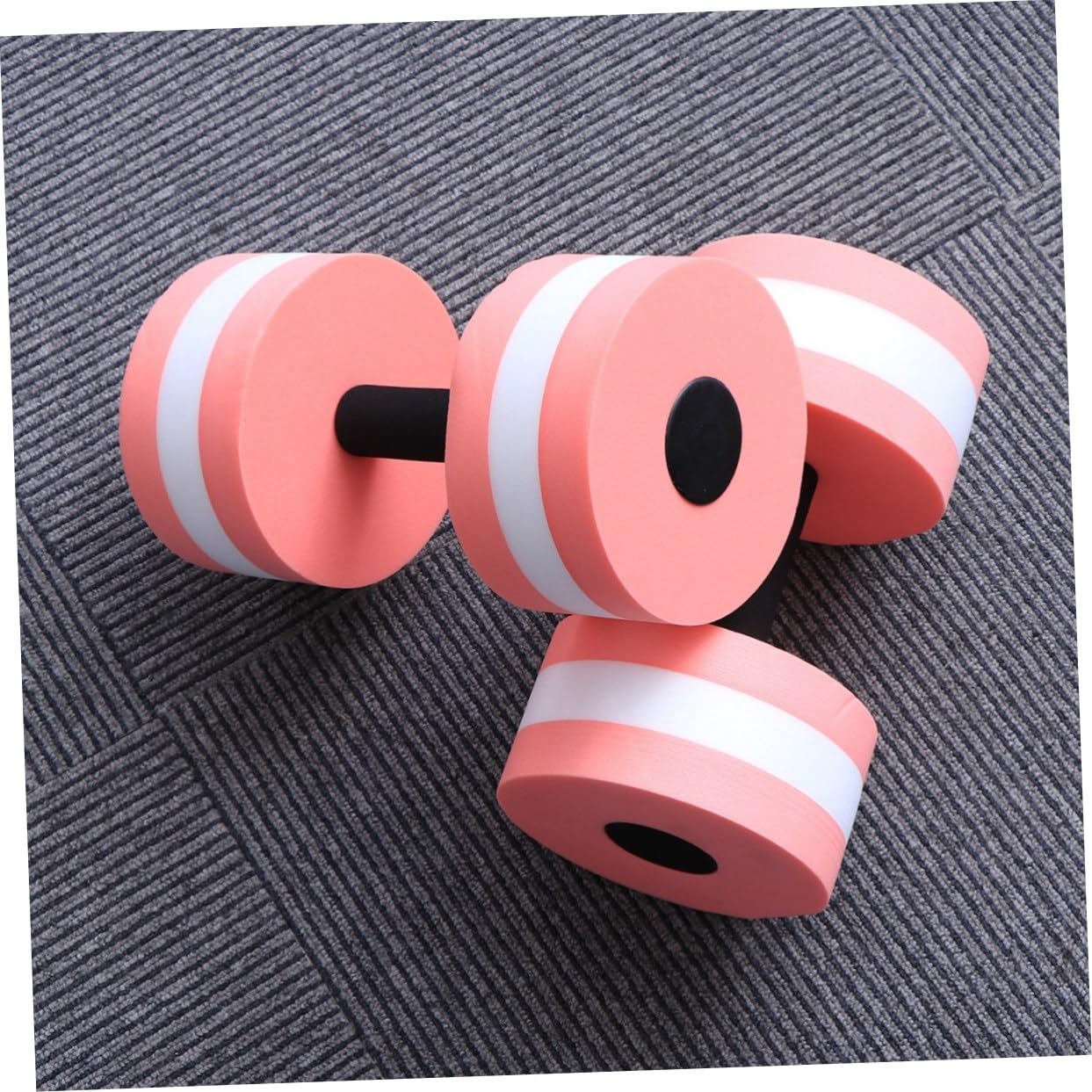 Holibanna 2Pcs Dumbbells Eva Aquatic Barbells for Pool Aerobics Low Water Absorption Buoyancy for Resistance Training Flexibility Strengthening Exercises