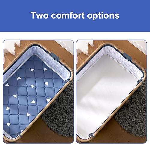 Miniatura 7 de LILYVIBEBEARHAPPY Colchón de moisés para bebé, transpirable, hipoalergénico, espuma de alta calidad, no tóxico, rectangular, impermeable, uso de