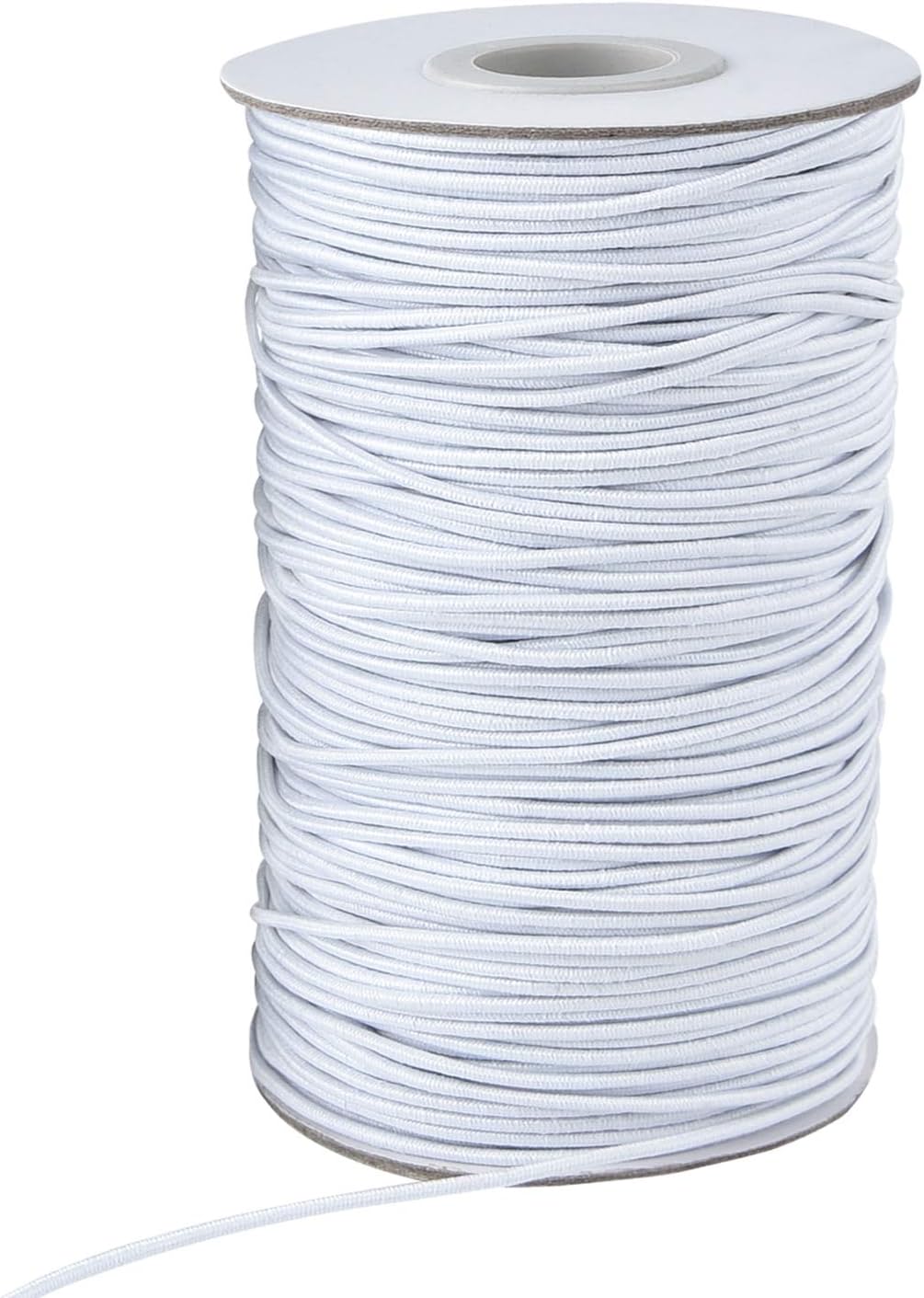 Stretchy Bracelet String 1 Roll 2mm Elastic Cord Sturdy Elastic Beading Cord 100 Yards Stretchy String for Bracelet Jewelry Making Necklaces Beading, White