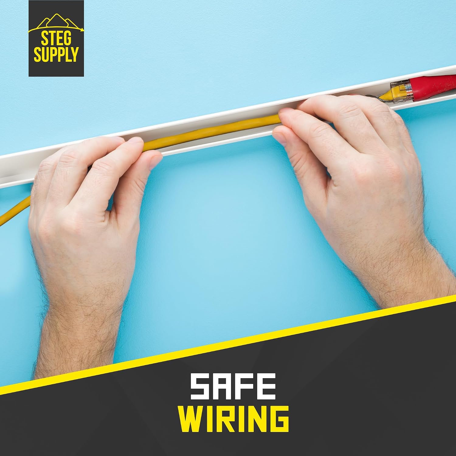 Wire Noodler: Most Complete Wire and Cable Pulling Fish Tape Kit. 8 Attachments Including Flexible Nylon Rod, Chain Noodle, LED Light, Magnet, Various Hooks, and Carrying Case (11 foot)
