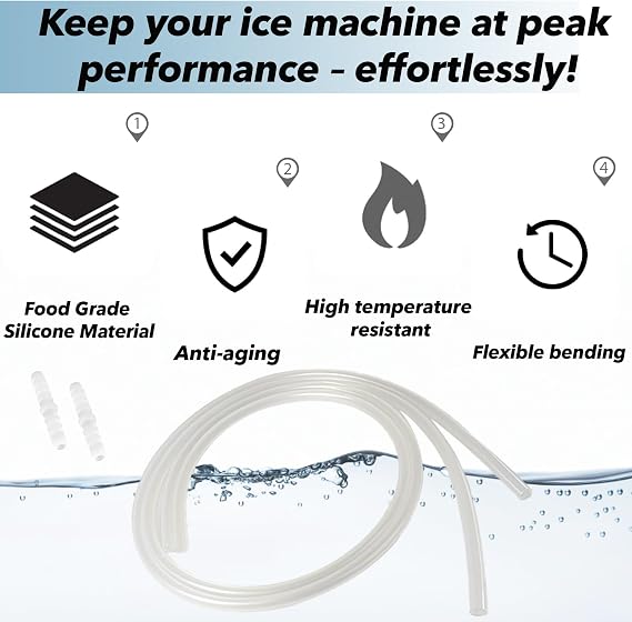2-Pack Drain Hose Extension Compatible with Nugget & Opal Ice Maker