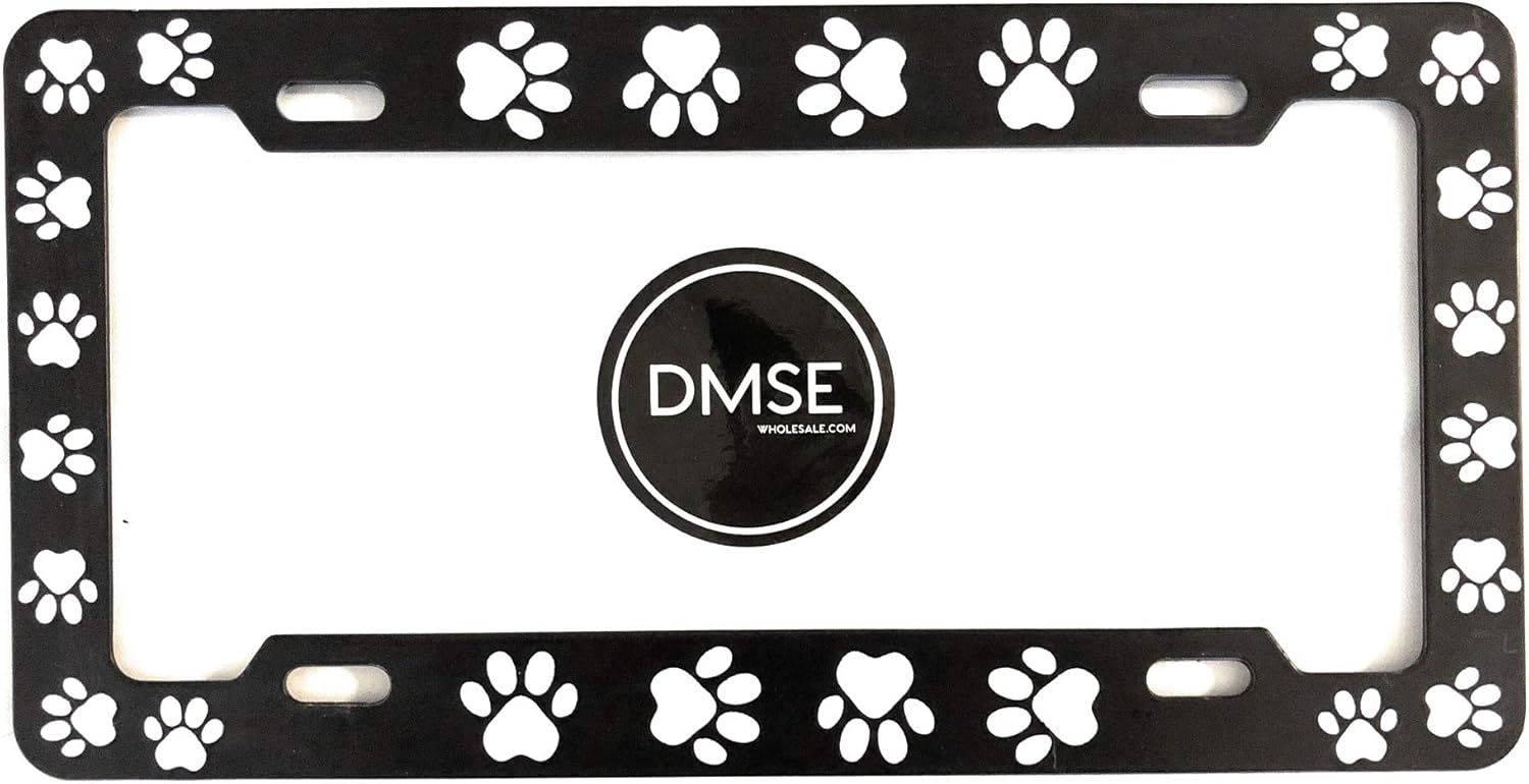 DMSE Animal Pet Dog Cat License Plate Frame For Your Car