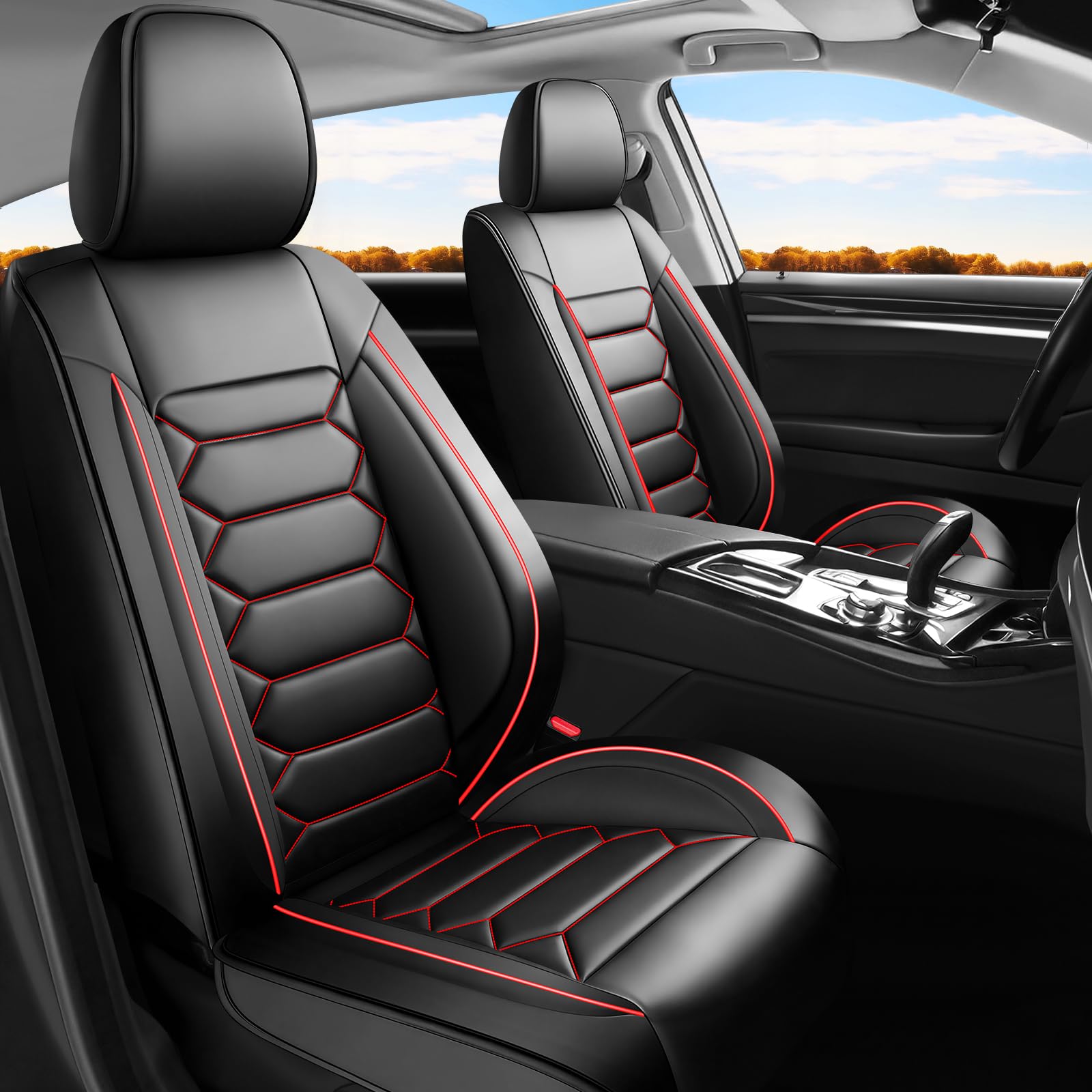 Car Seat Covers for GMC Sierra 1500/2500/3500 2000-2026 2 Front