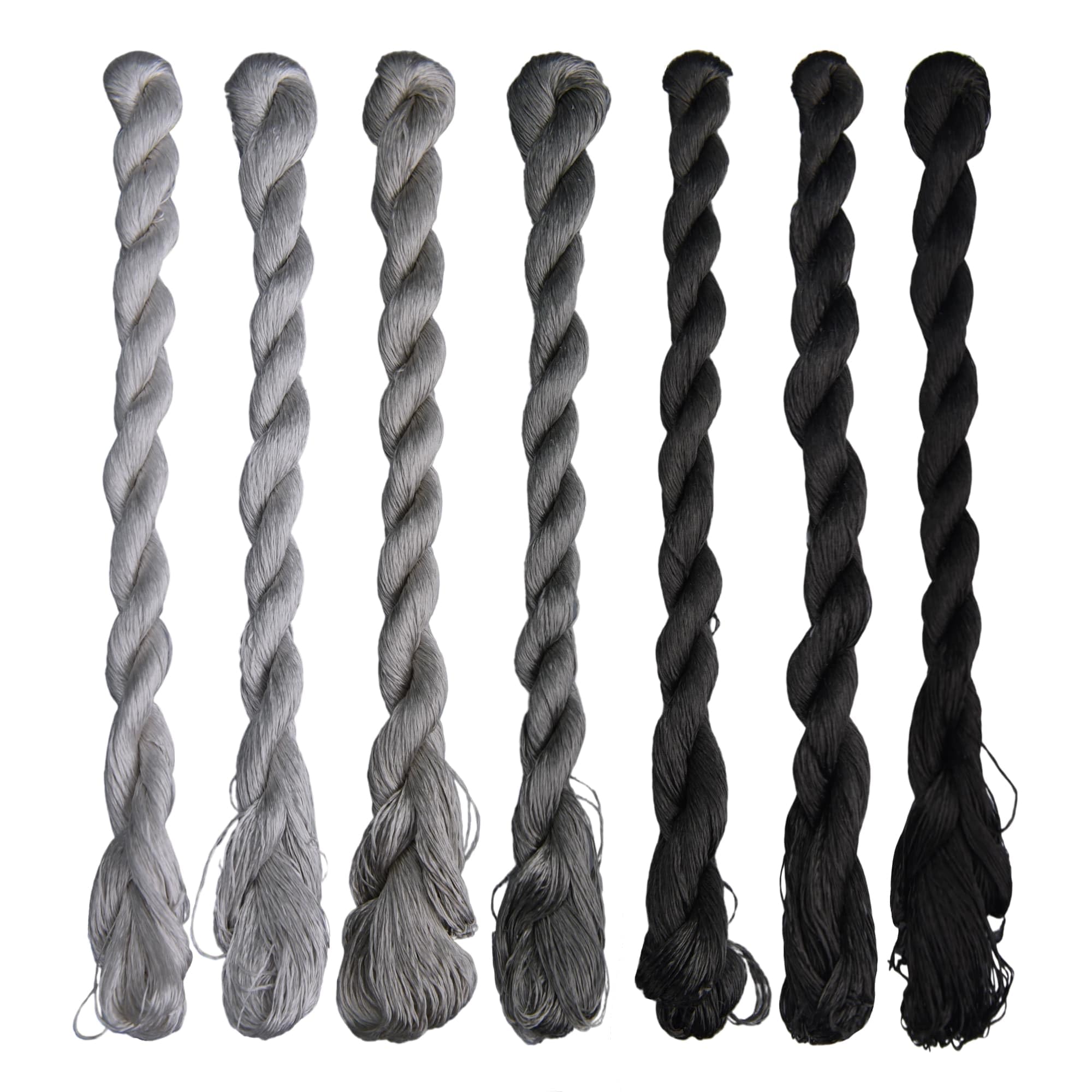 MINGGUXIUYI Natural 100% Silk Thread Handmade Embroidery Thread Floss (41)