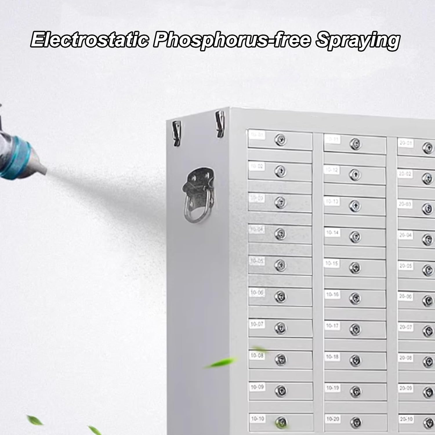 25-Slot Lightweight Cell Phone Storage Organizer Cabinet, Lockable Thickened Cold-Rolled Steel Locker for Office, Classroom & Company Use - Secure & Durable Solution