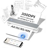 Vista 12 de iDPRT Impresora portátil inalámbrica para viajes, 300 DPI sin tinta, térmica, pequeña impresora para uso doméstico, oficina, vehículos, impresora