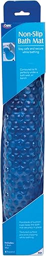 Miniatura 4 de Carex - Tapete de ducha y tapete de bañera, tapete antideslizante, color azul