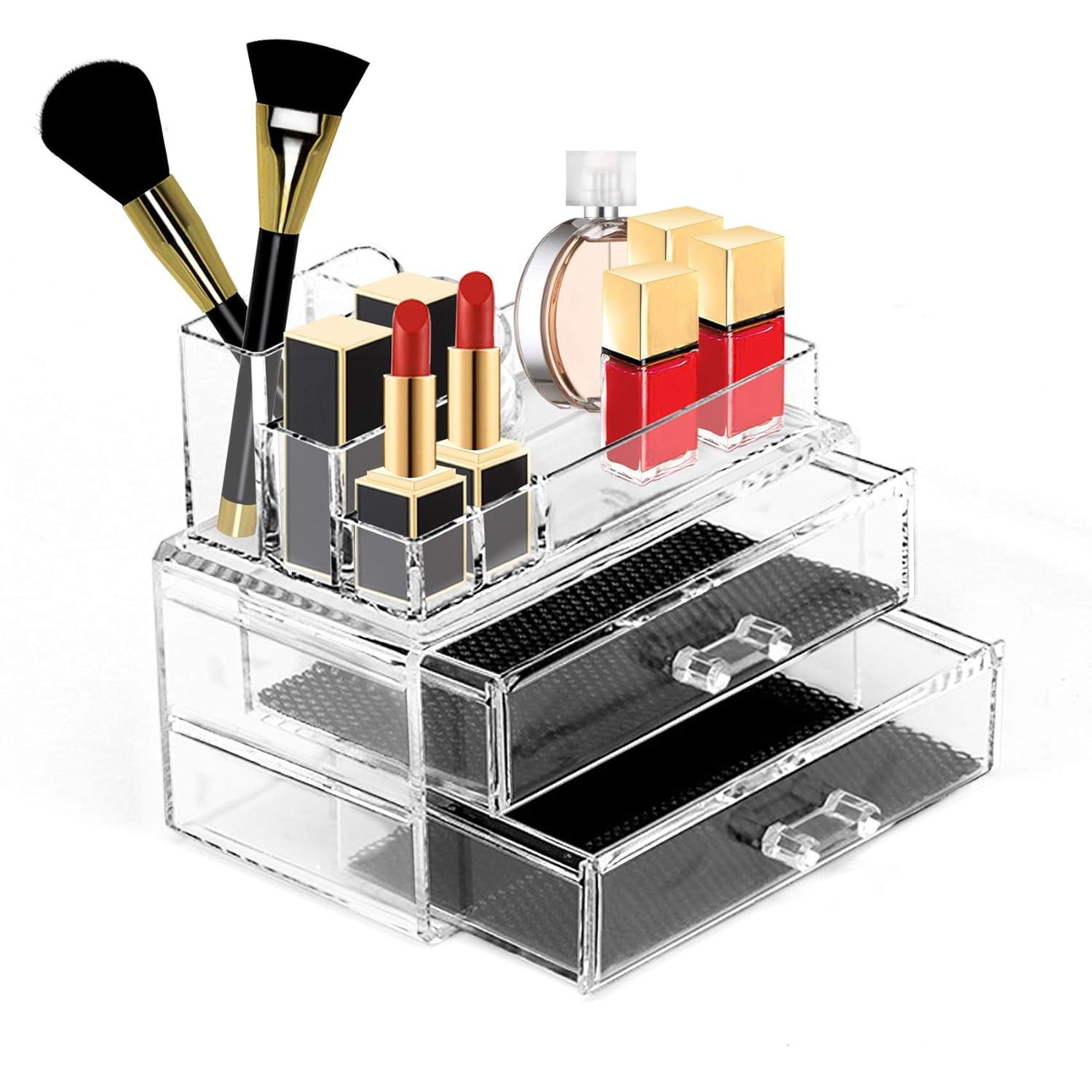Makeup Organizer Storage Cosmetic Display Cases for Vanity Acrylic Organizers and Storage for Bathroom Counter Dresser by Astarexin(1063): Home Improvement