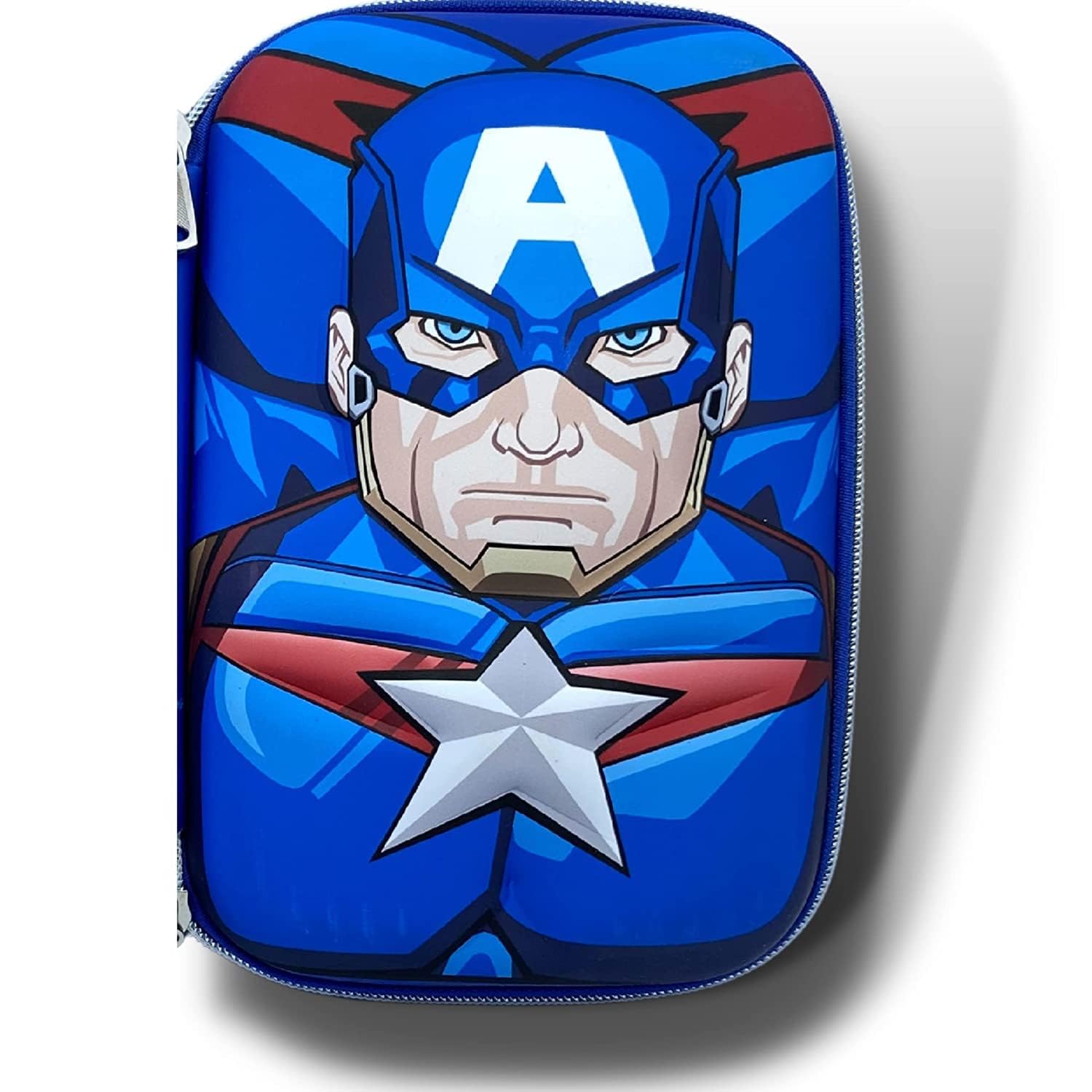 Shiv Damru Multipurpose Superhero Theme Stationery Organizer Pouch for Kids; Portable Big Size Case for Pen, Pencil, Color, School Supplies Storage (Captain America(Cartoon Theme) 01) (B0CSG7MZQY) Amazon Price History, Amazon Price Tracker