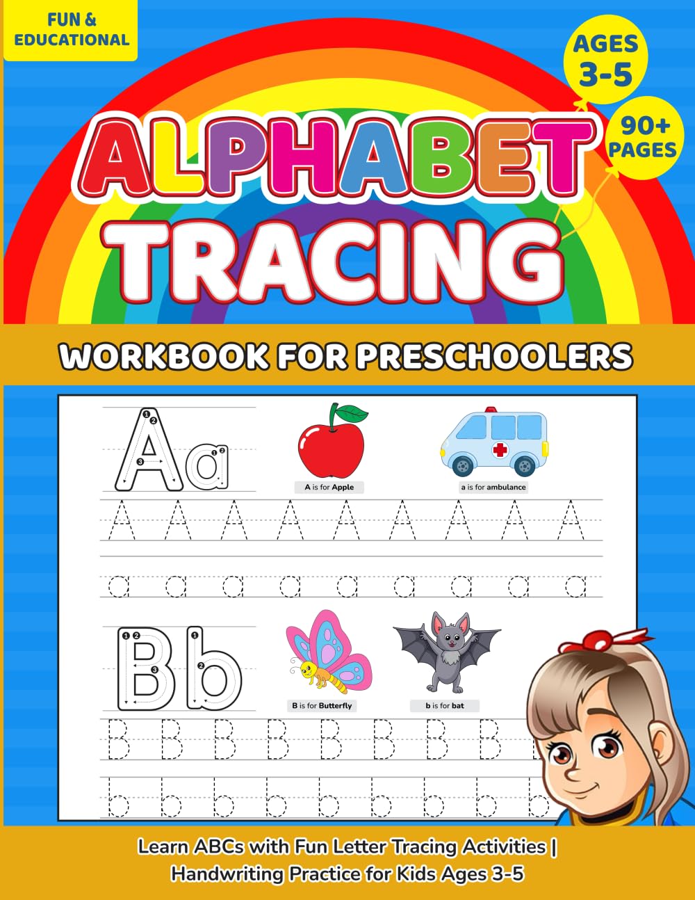 Alphabet Tracing Workbook for Preschoolers: Learn ABCs with Fun Letter Tracing Activities | Handwriting Practice for Kids Ages 3-5