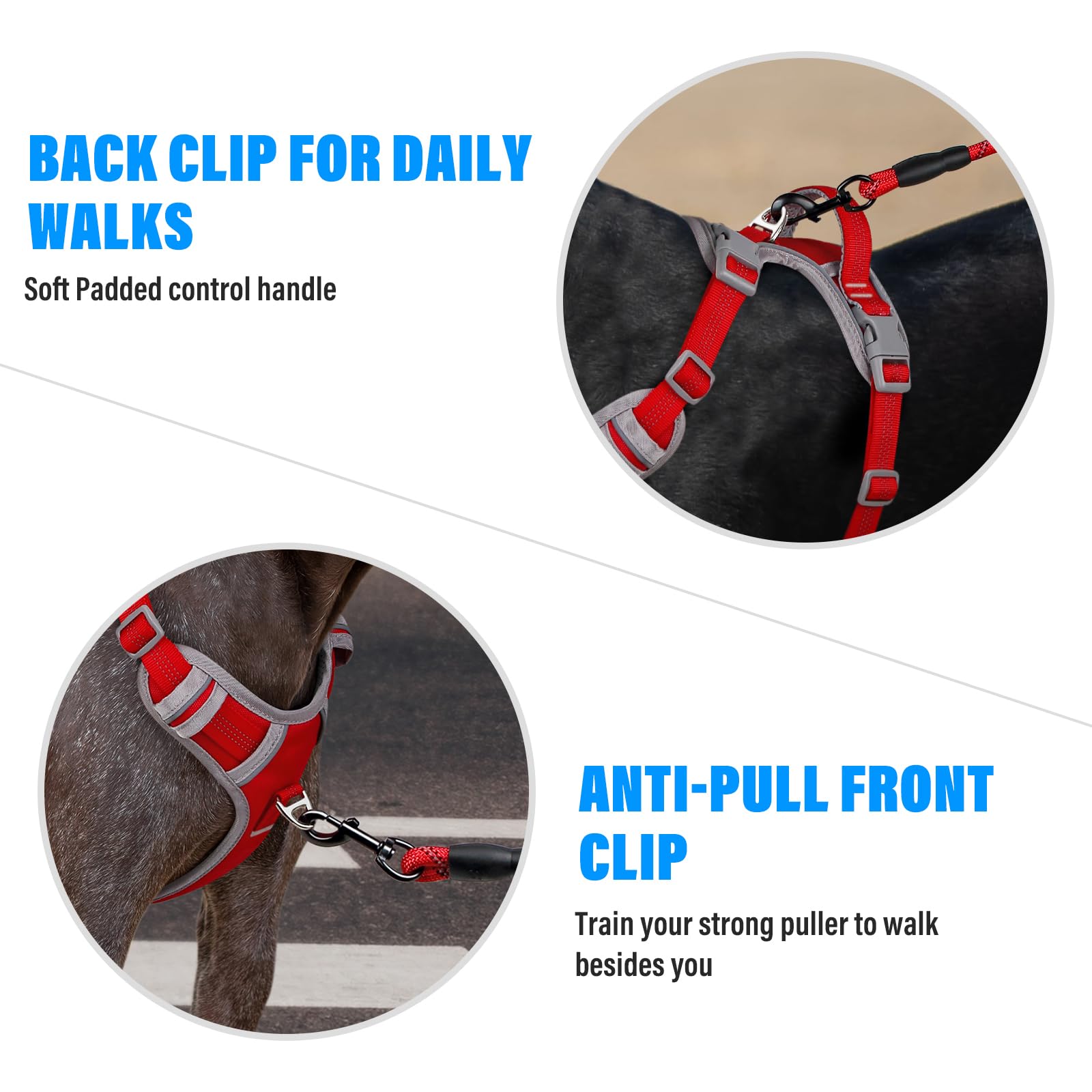 Plutus Pet No Pull Dog Harness, Release At Neck, Reflective Adjustable Dog Vest Harness - Image 4