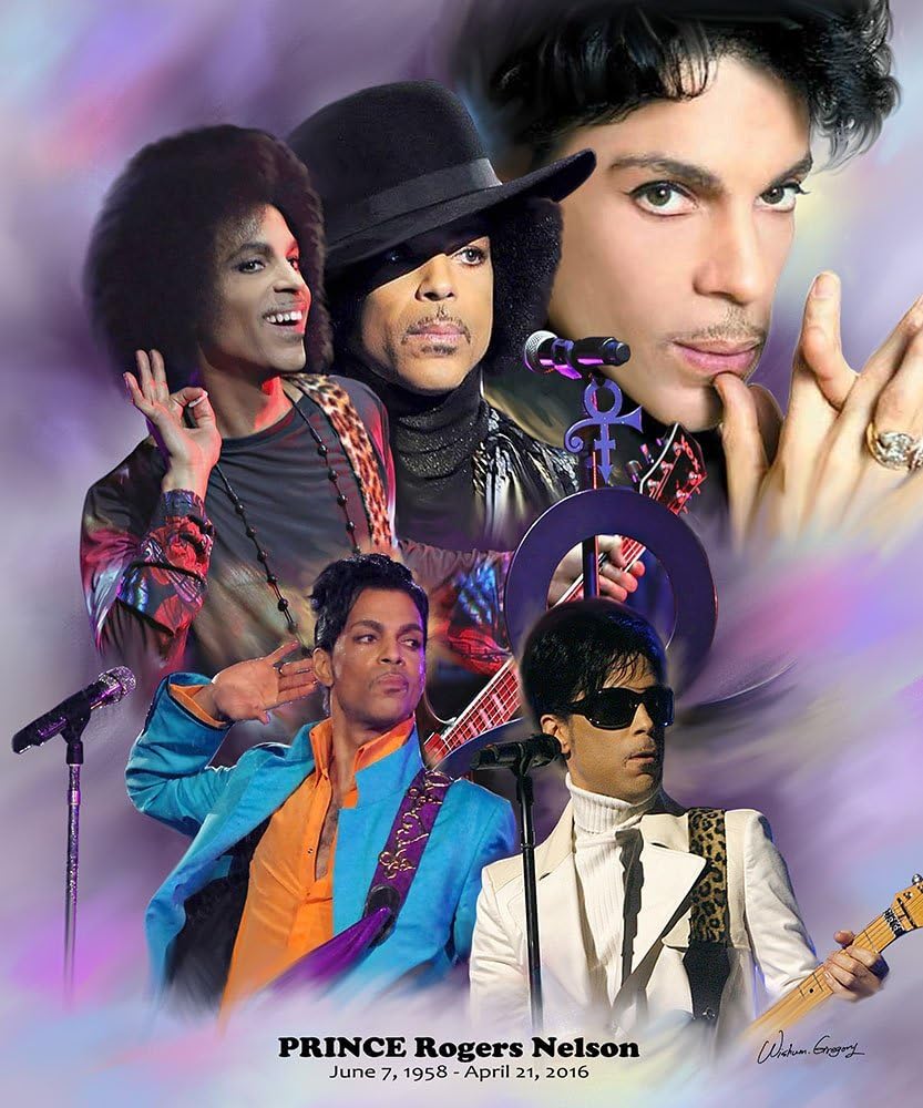 Wishum Gregory Purple Reign: Prince Rogers Nelson (Unframed Art Print - 24x20 inches)