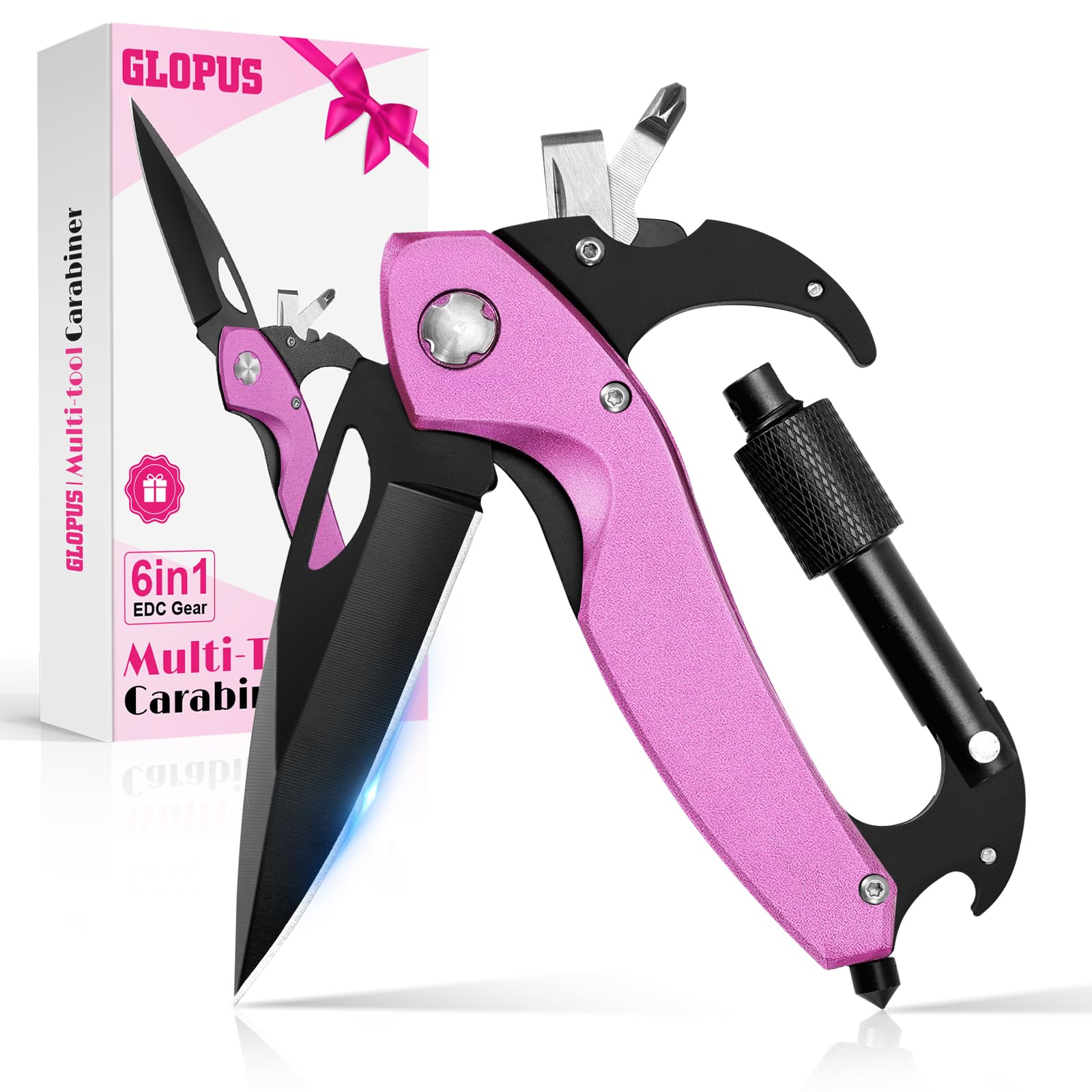 Mousqueton multifonction haut de gamme, porte-clés design cadeau pour femme