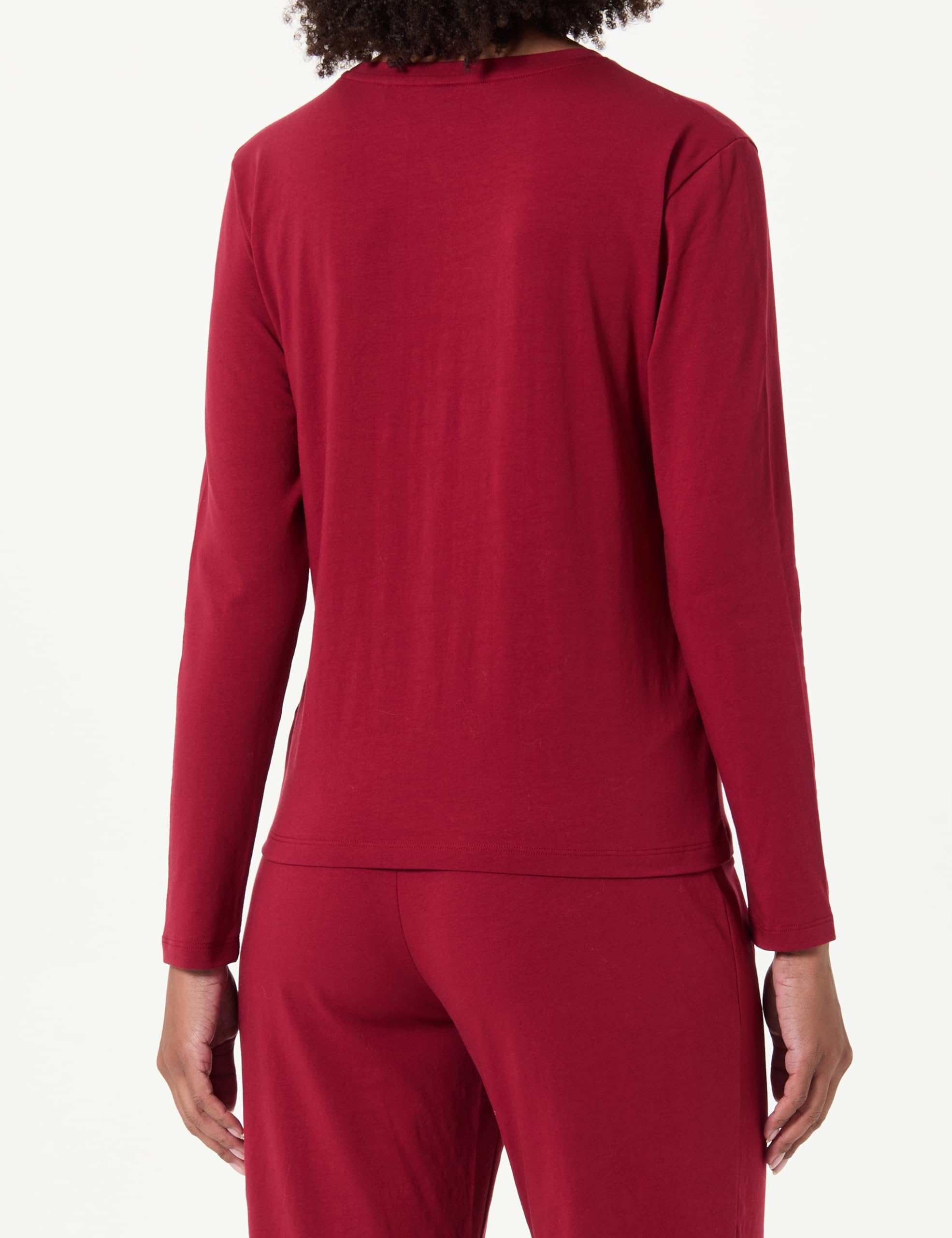 BOSS Ci_ls-Shirt 10257812 01 Piżama z długim rękawem, Ciemna Czerwona 602, S Kobiety, Ciemnoczerwony 602, S