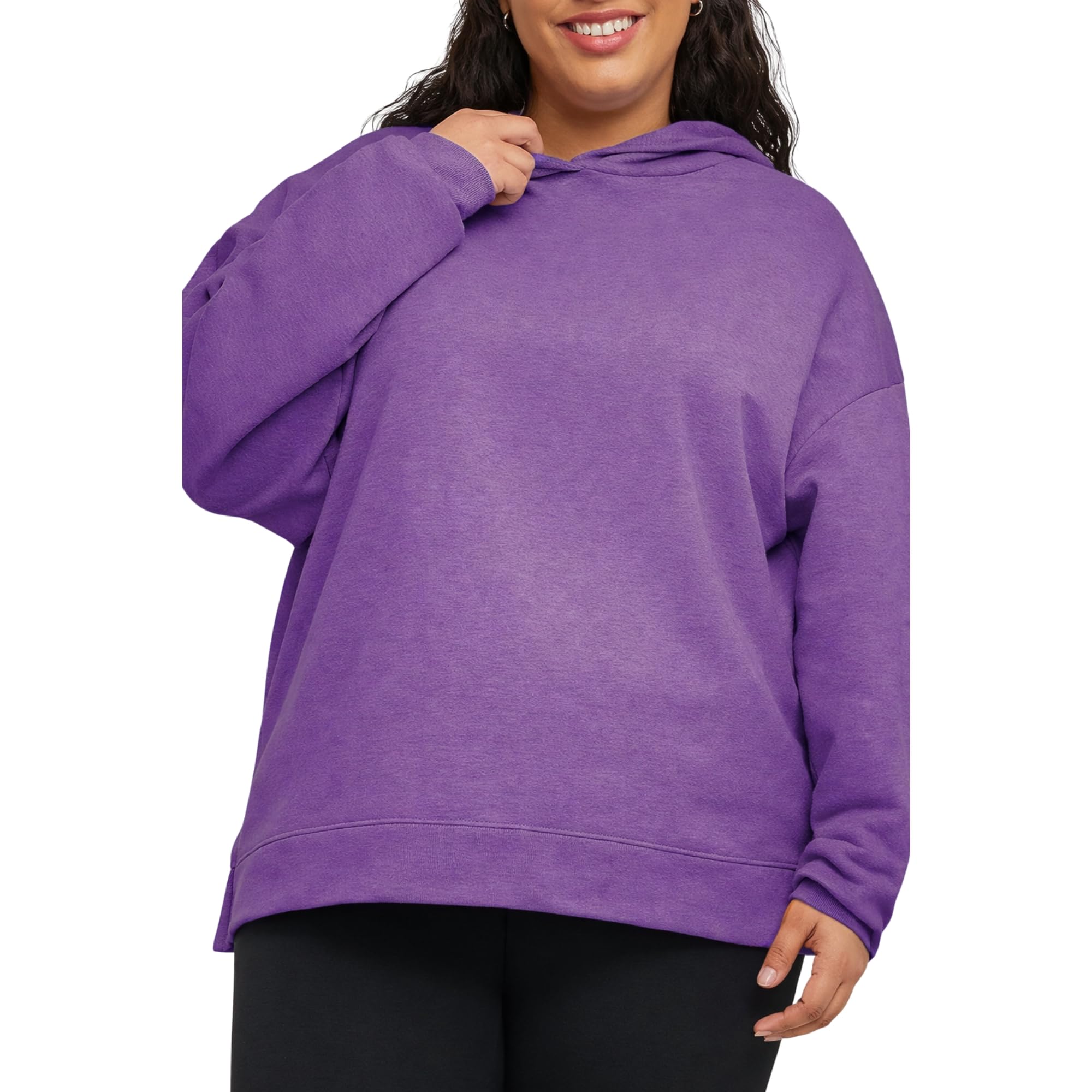 Ecosmart Plus Size Fleece Hoodie, Midweight Sweatshirt for Women, Kanga Pocket-image-17