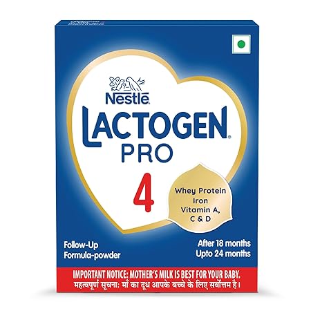Lactogen Nestle Pro 4, Follow-Up Formula With Iron, Whey Protein And Vitamins Powder, Infant, After 18 Months Up To 24 Months, Bag-In-Box Pack, 400G