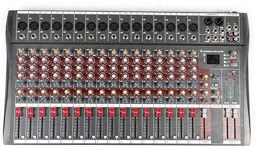 Miniatura 8 de TFCFL Mezclador de audio de 16 canales profesional USB Interfaz de audio de la placa de sonido Consola de escritorio Interfaz digital USB Ordenador