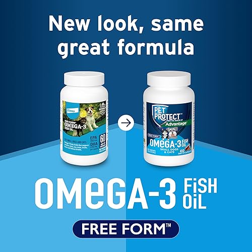 Miniatura 3 de Bayer Animal Health - Cápsulas de gel, aceite de pescado Omega-3, ácidos grasos para cardiovasculares, articulaciones, cognitivos, riñones, salud