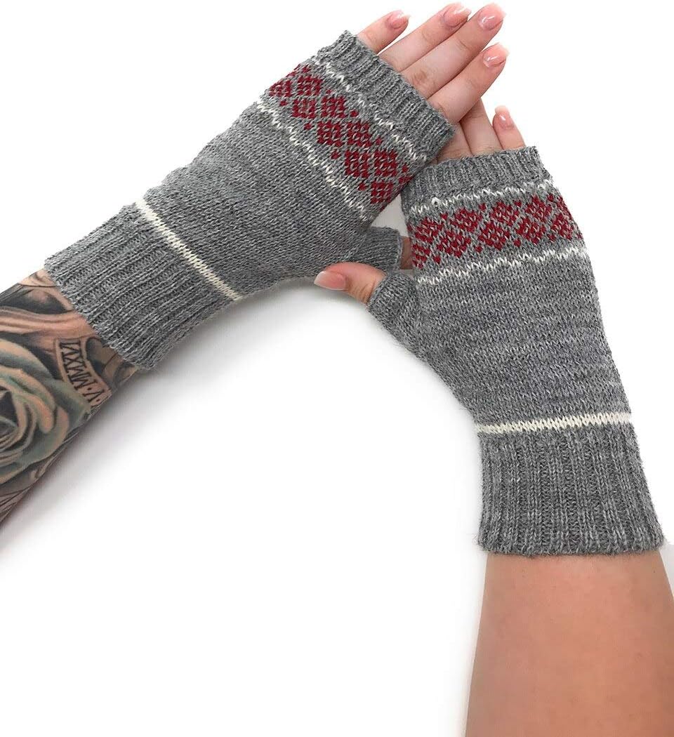 Inca Fashions - 100% Pure Alpaca Wool Socks or matching Fingerless Gloves/Texting Mittens