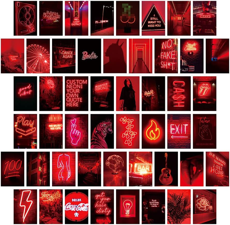 Amazon Com 50pcs Dark Red Neon Illustration Tarot Aesthetic Pictures Wall Collage Kit Trendy Small Poster For Dorm Dark Red Neon Style Art Print Photo Collection Bedroom Decor For Teens Boys Girls Posters Amazon Com 50pcs Dark Red Neon Illustration Tarot Aesthetic Pictures Wall Collage Kit Trendy Small Poster For Dorm Dark Red Neon Style Art Print Photo Collection Bedroom Decor For Teens Boys Girls Posters