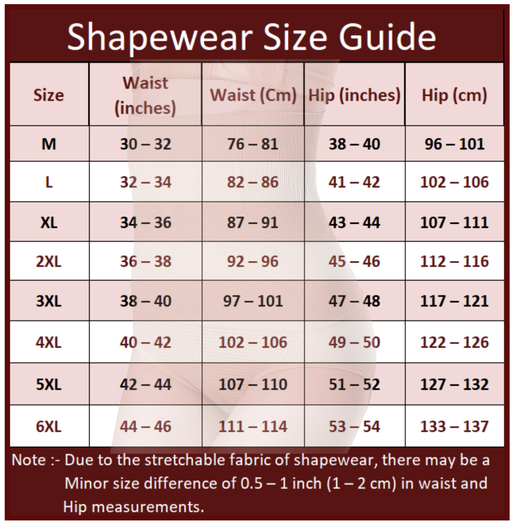 ELEG & STILANCE Tummy Tucker Women Shapewear Anti Rolling Strip High Waist Highly Comfortable Elastic Stretchable Belly Shaper (in, Alpha, 6XL, Beige) - Image 5 thumbnail