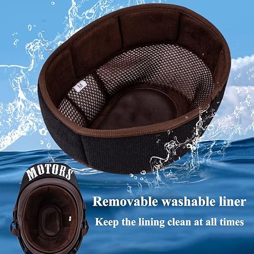 Miniatura 5 de Casco retro novedoso y genial, gorra de béisbol alemana vintage para motocicleta, casco abierto para adultos, mujeres y hombres, para bicicleta,