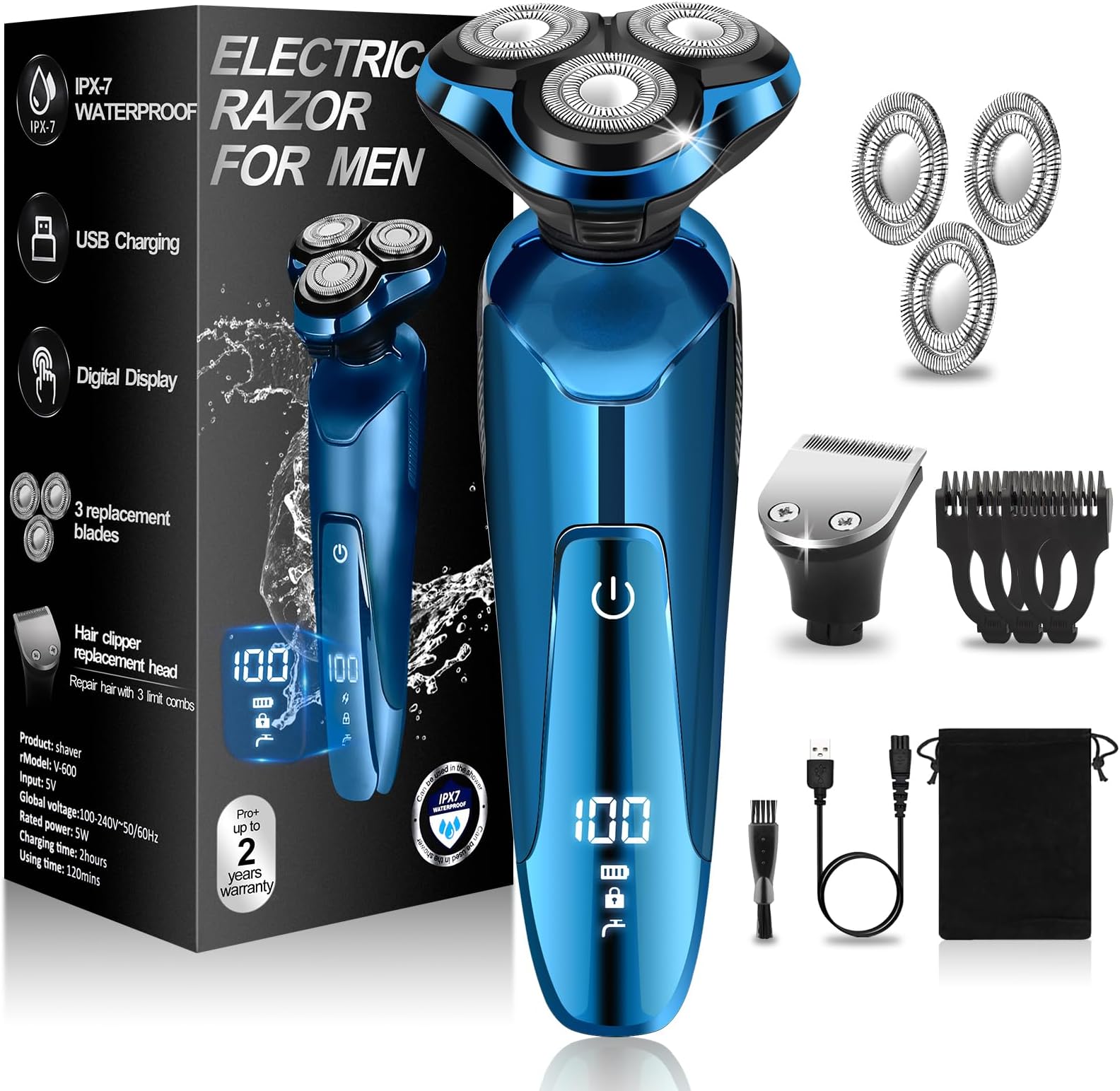 Amazon.com: Snapbuy Electric Razor, Snapbuy Electric Razor 4d Rotary ...