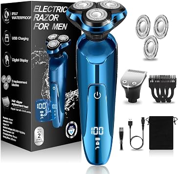 Electric Razor for Men,Mens Electric Shavers Rotary,