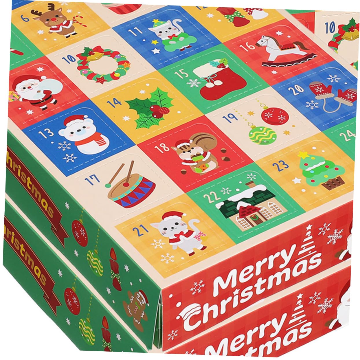 LIFKOME 15 Piezas Caja De Regresiva Para Navidad Días Unidades Cajas De Papel Vacías Para Calendario De Adviento Navideño Diy y Decoraciones Navideñas Para Familias