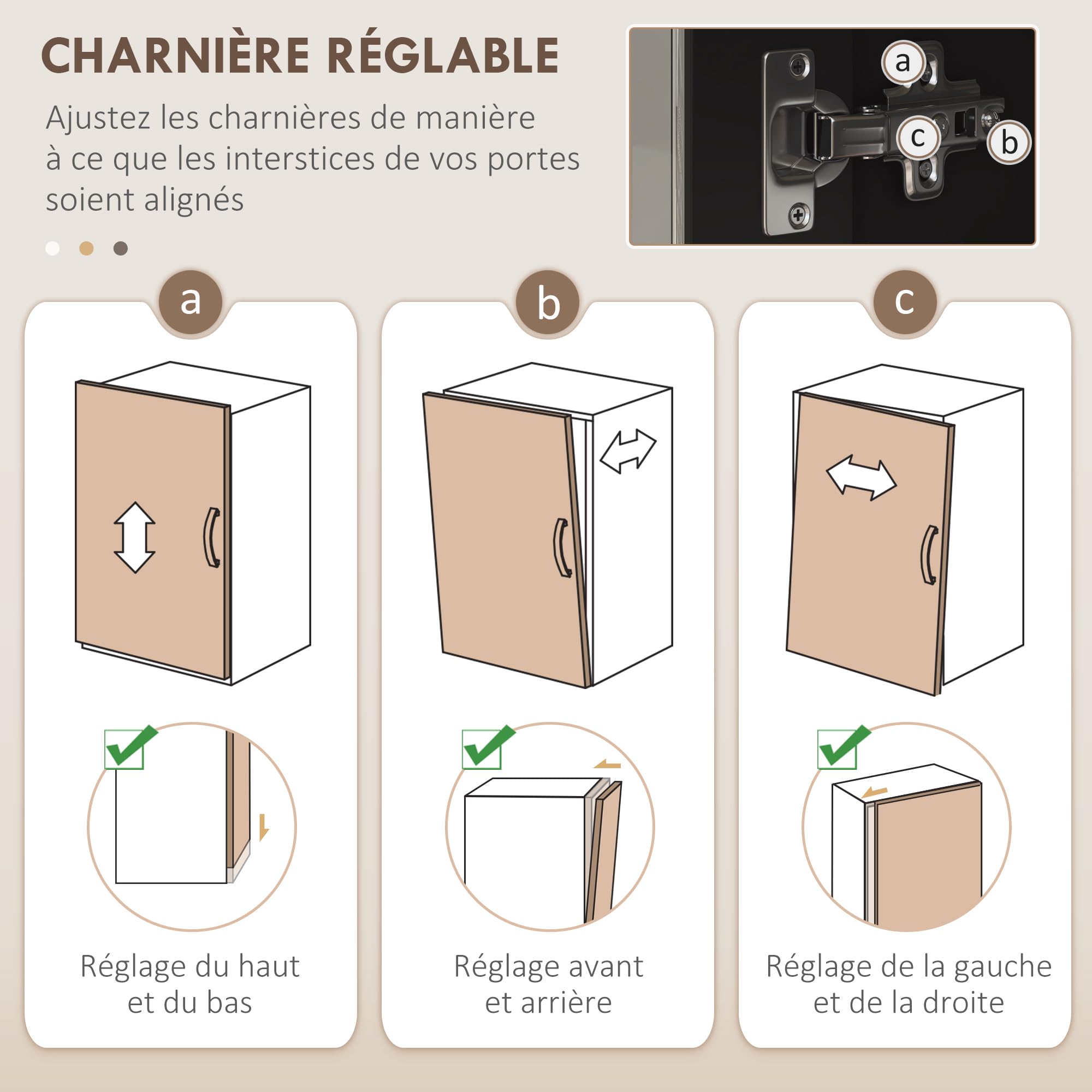 HOMCOM Buffet Cuisine, Meuble Cuisine Rangement Haut, Meuble de Rangement avec Plan de Travail, 3 Portes vitrées, 2 niches et étagères réglables, 80 x 37 x 183 cm, Noir chêne | Meuble Cuisine Rangement Haut avec Plan de Travail, 3 Portes Vitrées, 2 Niches