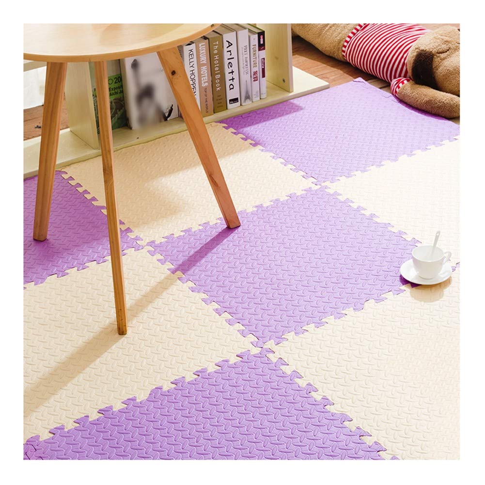 Miękka mata piankowa dla dzieci dla dzieci Outdoor Indoor Splice Puzzle Mat Blokujące płytki podłogowe Odwracalna mata do wspinaczki Pad，12 rozmiarów, 4 kolory (kolor: B, rozmiar: 60x60x1cm-