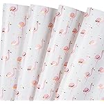 WRAPAHOLIC Pink Flamingo Wrapping Paper Sheet - 12 Sheets Foil Flamingo Design Folded Flat for Girls Birthday, Baby Showers - 19.7 Inch X 30 Inch Per Sheet