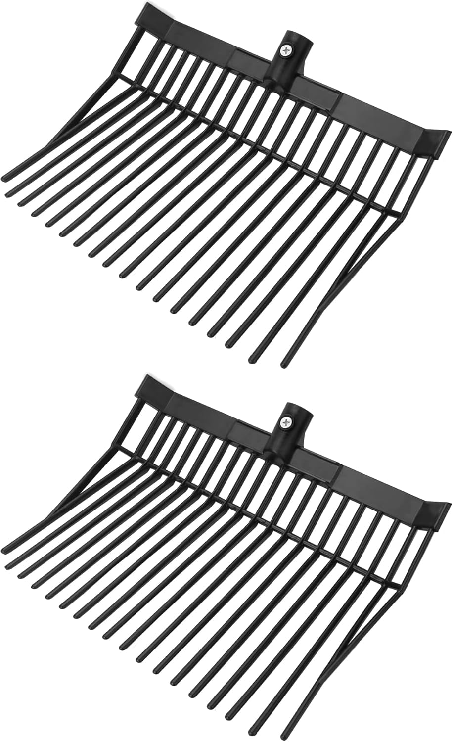 QWORK Fork Head, 2 Pack Durable AntiRust Pitchforks Head