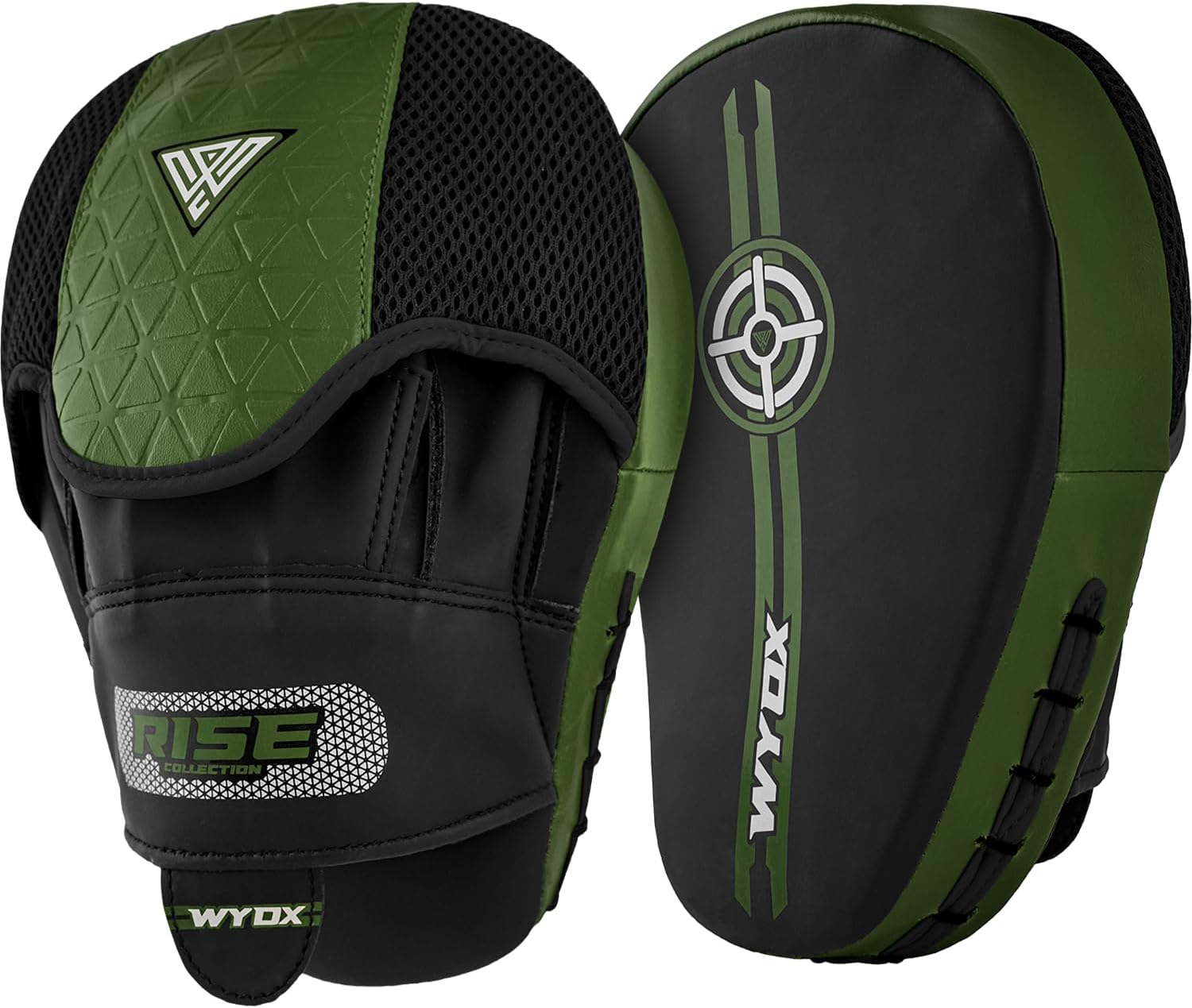 WYOX Focus Pads & Boxing Hand Wraps Combo – Complete Training Gear for Boxing, Kickboxing, MMA, Muay Thai, Karate, Martial Arts, Sparring, Fitness & Home Gym Workouts